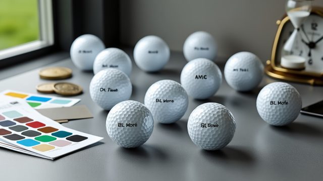Balle de golf personnalisée : options, tarifs et délais ?