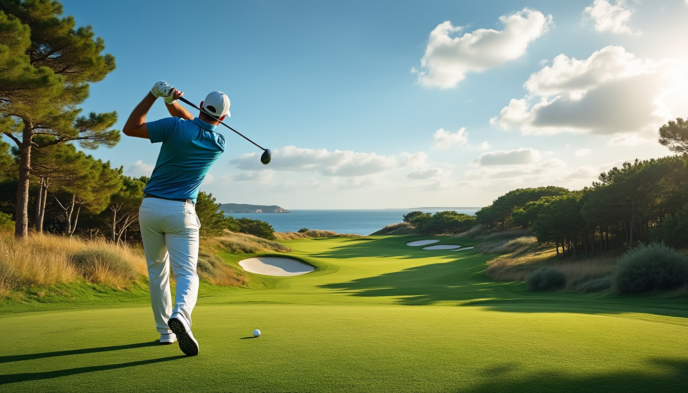 découvrez le golf de royan, un parcours d’exception sur la côte de beauté, entre pins maritimes et océan, pour une expérience golfique inoubliable.